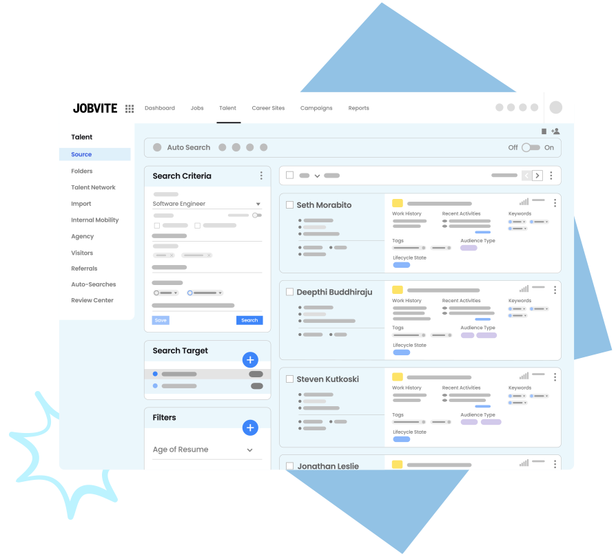 Product image showing Jobvite’s Recruitment Marketing software